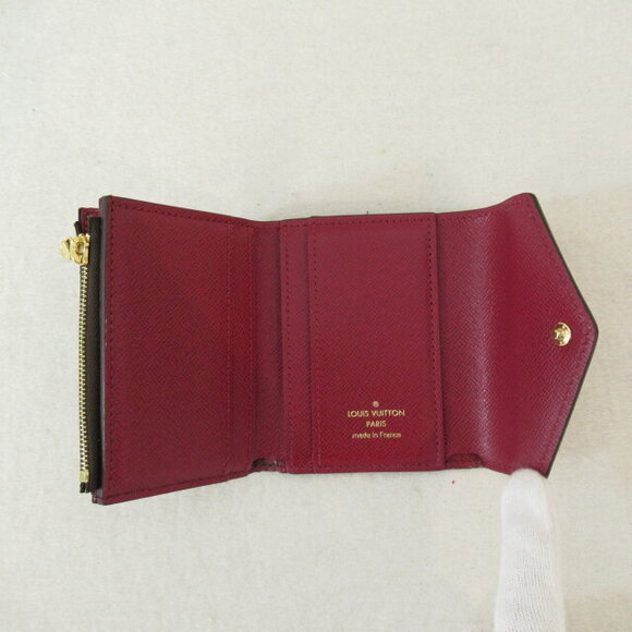 Louis Vuitton Zoe Portefeuille Wallet Tri fold Canvas Brown - Picture 5 of 6